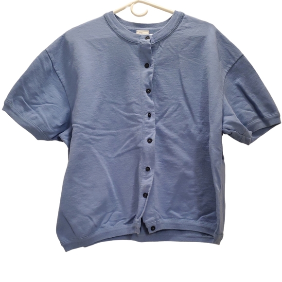 Silver Wear, Women's L, Light blue, Button up, Sweatshirt tshirt - Picture 3 of 4